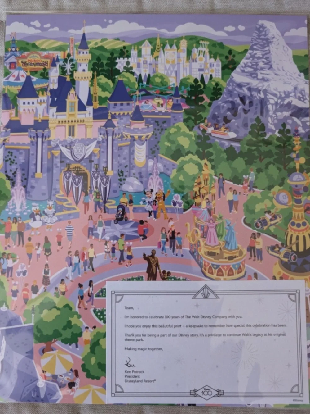 Disney100 Cast Member Exclusive Print – NEW in package
